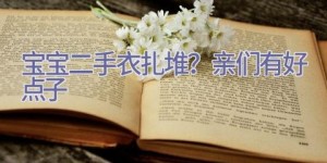 宝宝二手衣扎堆？亲们有好点子