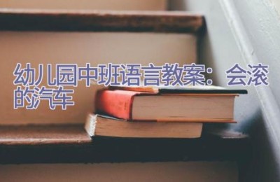 幼儿园中班语言教案：会滚的汽车