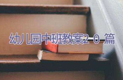 幼儿园中班教案20篇