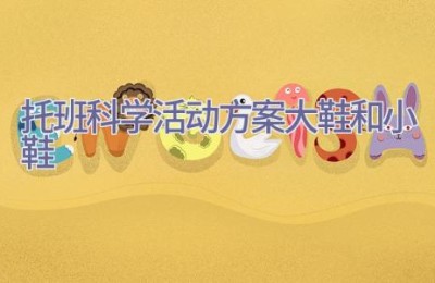 托班科学活动方案大鞋和小鞋