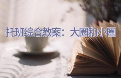 托班综合教案：大圈和小圈